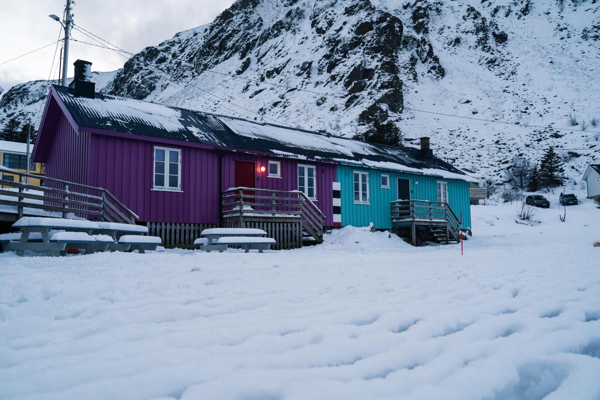 Kraemmervika Rorbuer - Rustic Cabins In Lofoten Баллстад Экстерьер фото
